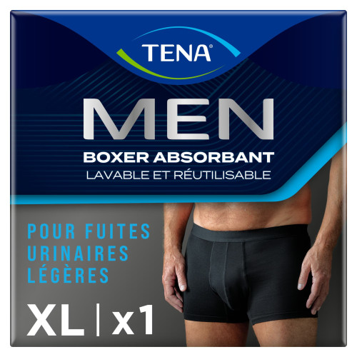 TENA Boxer Lavable XL - Protection discrète fuites urinaires légères