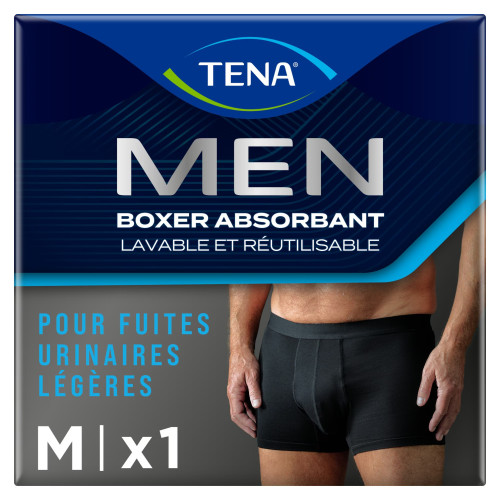 Boxer TENA M : Confort et absorption pour incontinence légère