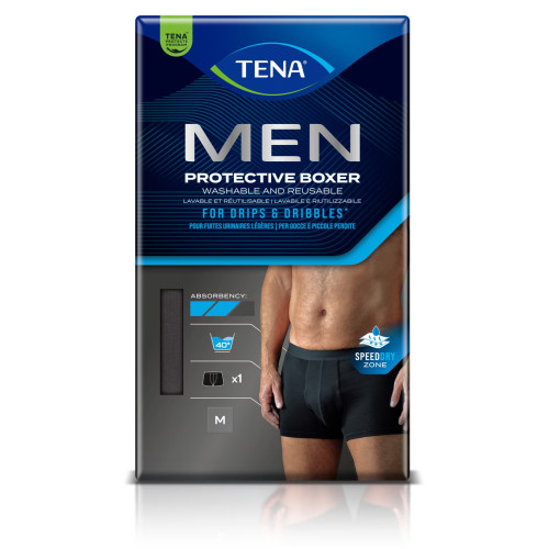 Boxer TENA M : Confort et absorption pour incontinence légère
