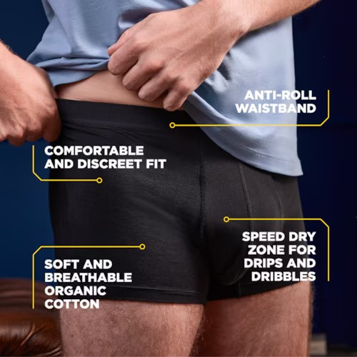 Boxer TENA M : Confort et absorption pour incontinence légère
