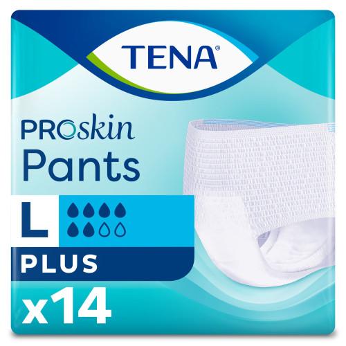 TENA Slip Absorbant ProSkin PLU - Protection forte, L, 14 pièces
