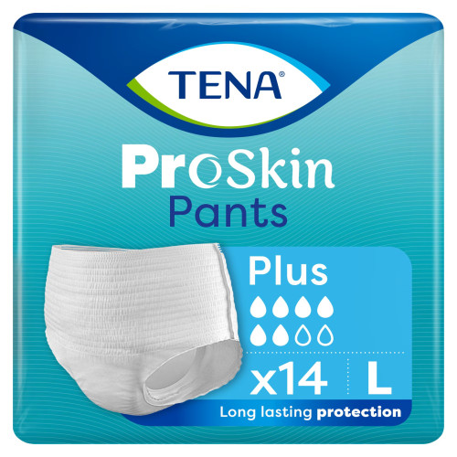 TENA Slip Absorbant ProSkin PLU - Protection forte, L, 14 pièces