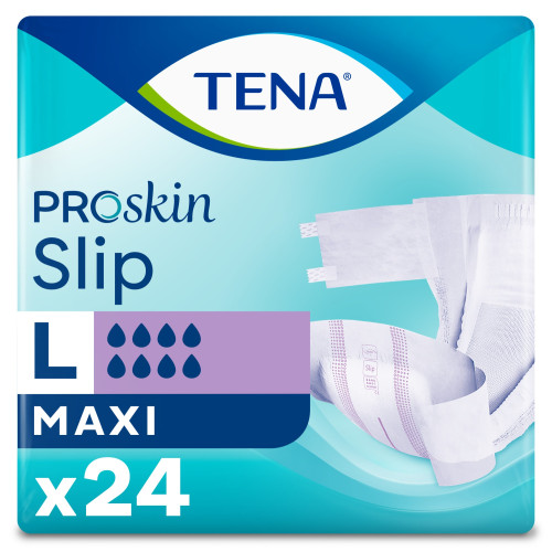 TENA Slip absorbant Maxi L - Protection forte, 24 pièces, peau saine