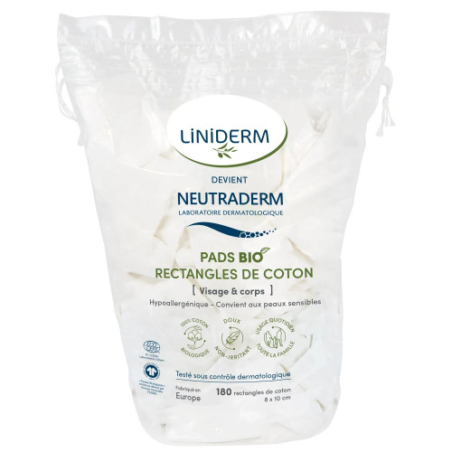 GILBERT Coton Pads Bio 180 pièces - Démaquillage et nettoyage doux