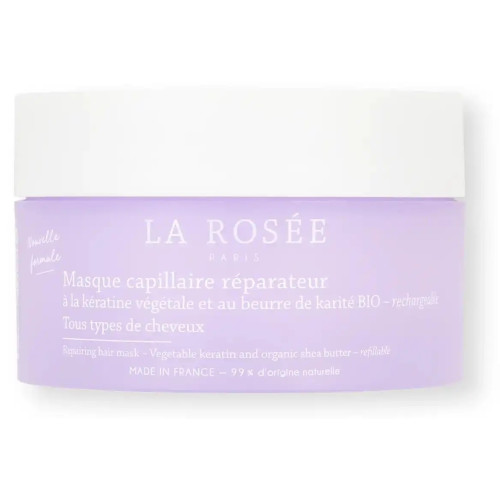 Masque Réparateur La Rosée : Cheveux Doux & Brillants dès 1ère Appli