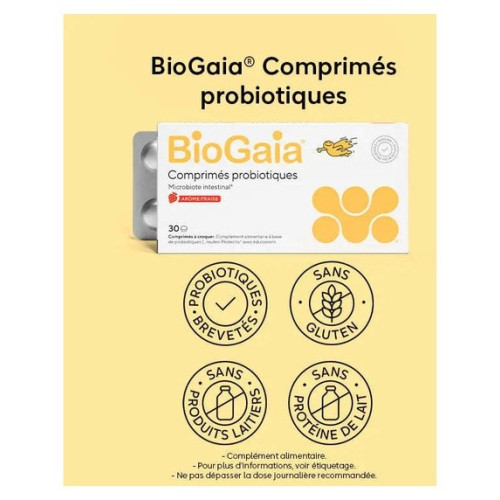 BioGaia ProBio Cpr Croq Fraise : Équilibrez votre microbiote dès 3 ans