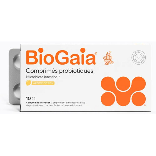 BioGaia Probio Citron : 10 cpr croq - Équilibre microbiote intestinal