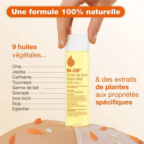 Huile Bi-Oil : Soin naturel vergetures & cicatrices - 125ml