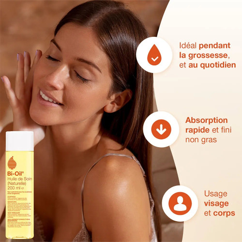 Huile Bi-Oil : Soin naturel vergetures & cicatrices - 125ml