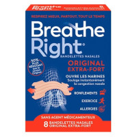 Breathe Right Extra Fort : Soulagement instantané congestion nasale