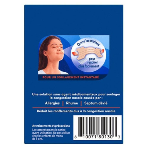 Breathe Right Extra Fort : Soulagement instantané congestion nasale