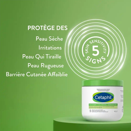 Cetaphil Crème Corps : Hydratation 24h Peaux Sèches & Sensibles 450g