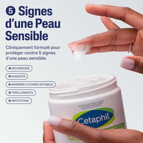 Cetaphil Crème Corps : Hydratation 24h Peaux Sèches & Sensibles 450g