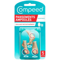 Pansements Compeed Ampoules : Soulagement Instantané - Boîte de 5