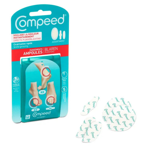 Pansements Compeed Ampoules : Soulagement Instantané - Boîte de 5