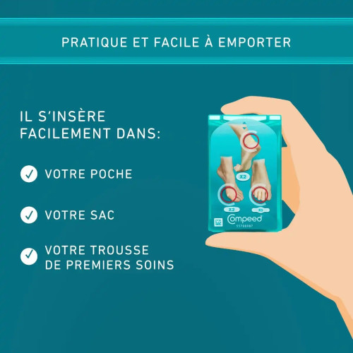 Pansements Compeed Ampoules : Soulagement Instantané - Boîte de 5