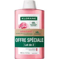 Shampooing Apaisant à la Pivoine 2 x 400 ml