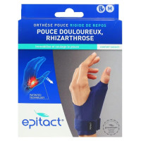 Orthèse rigide pouce gauche M : Réduction douleur et repos articulaire