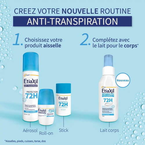 Etiaxil Déo Roll-on 72h : Fraîcheur 3 jours sans trace