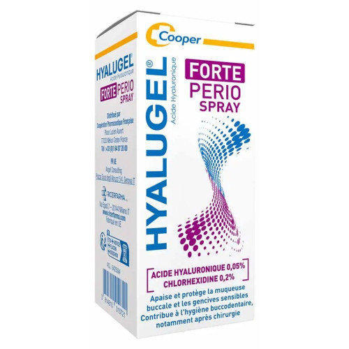 Hyalugel Forte Perio : Apaisement Gencives Sensibles - Spray 20ml