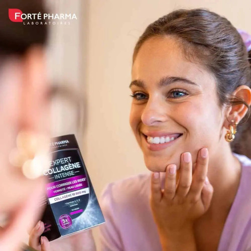 Collagène Intense FORTE PHARMA : 10g peptides pour rides & fermeté