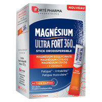 Magnésium Ultra Fort 360mg - Sticks Orodispersibles | Fatigue & Stress