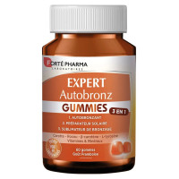 Gommes AutoBronz : Teint hâlé naturel avec 60 gommes Forté Pharma