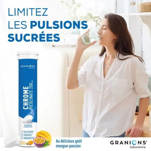 Granions Chrome : Équilibre glycémie & énergie en effervescent