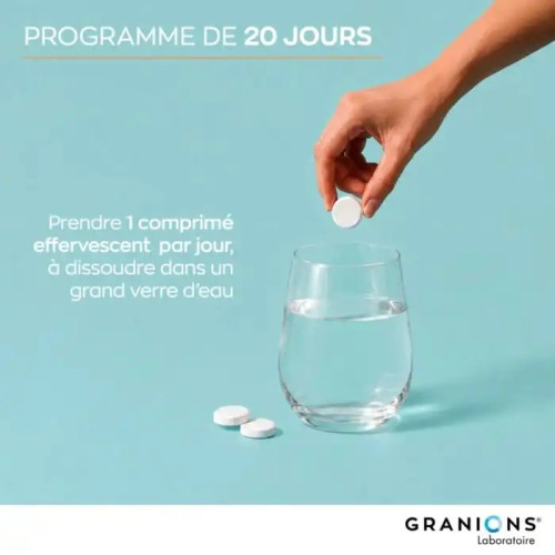 Magnésium Bisglycinate 360mg Granions : Énergie & Réduction Fatigue