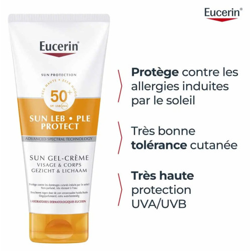 Eucerin Sun Leb SPF50 150ml - Protection Haute, Peaux Sensibles