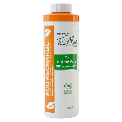Pur Aloé Gel Aloé Vera 250ml - Hydrate et Régénère la Peau