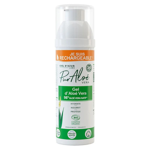 Pur Aloé Gel Aloé Vera 250ml - Hydrate et Régénère la Peau