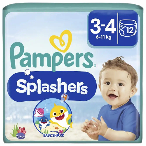 Pampers Splashers : Couches de bain jetables anti-fuites - Pharma360