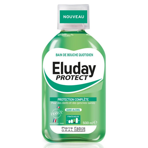 Pierre Fabre Eluday Protect 500ml - Fraîcheur et Protection Dentaire