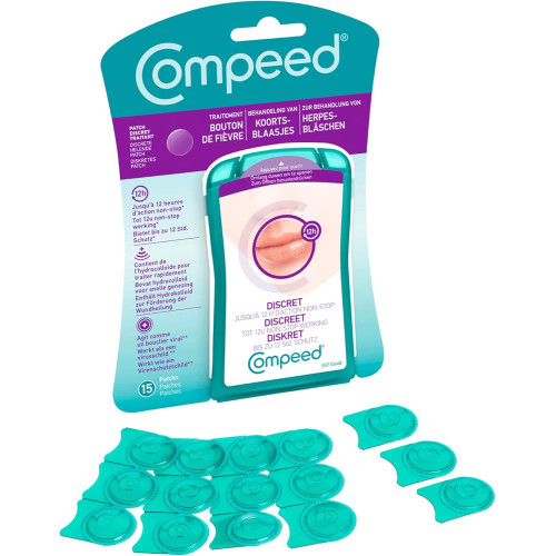 Compeed Patch Bouton de Fièvre 15 Patchs - Soulage et Prévient