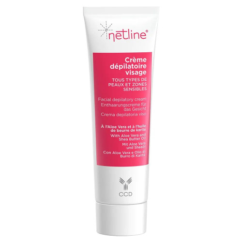 Crème Dépilatoire Visage NETLINE 75mL - Épilation Douce et Hydratante