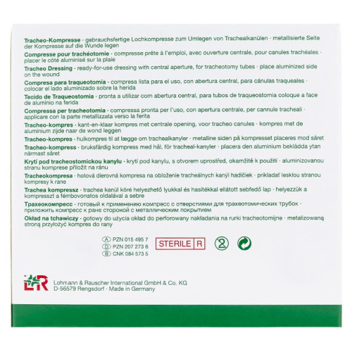 Compresses stériles Lohmann : Confort et protection trachéale efficace