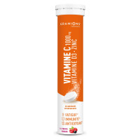 Granions Vitamine C1000 + D3 + Zinc : Soutien immunité & énergie
