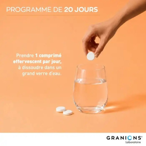 Granions Vitamine C1000 + D3 + Zinc : Soutien immunité & énergie