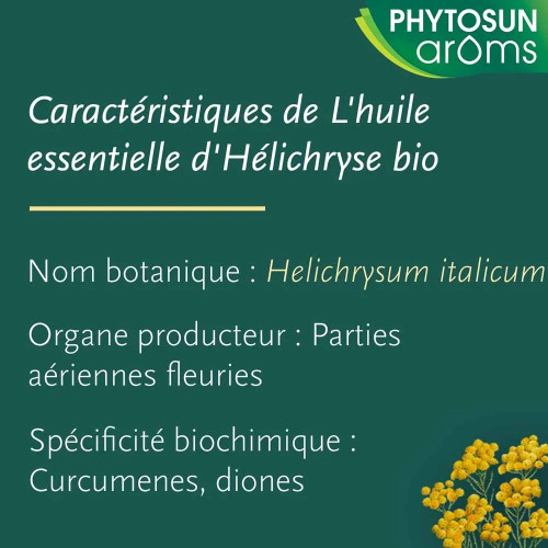 Huile Essentielle Hélichryse Bio - Anti-âge Naturel & Lissant