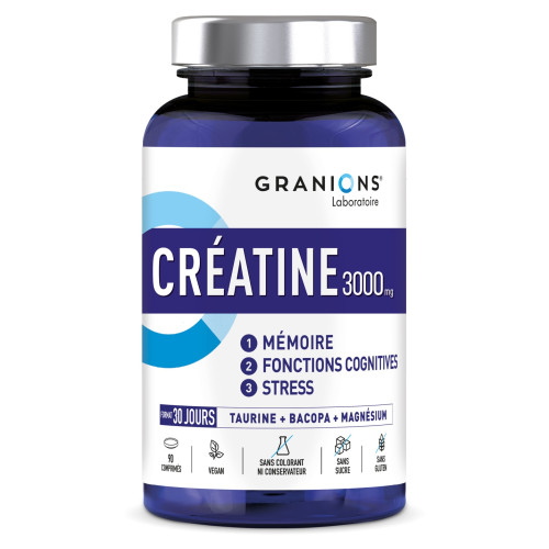 Granions Créatine 3000 mg : Boostez mémoire & performance physique