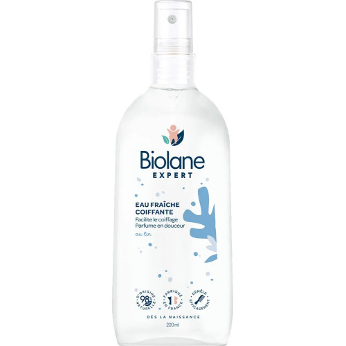 Eau fraîche coiffante Biolane : Démêle & parfume bébé dès la naissance