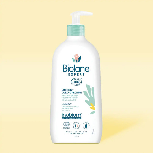 Liniment Biolane Expert Bio : Nettoie & protège le siège de bébé