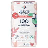 Culottes Biolane : Zéro Fuite 12h, Peaux Sensibles - Taille 4 (8-15kg)