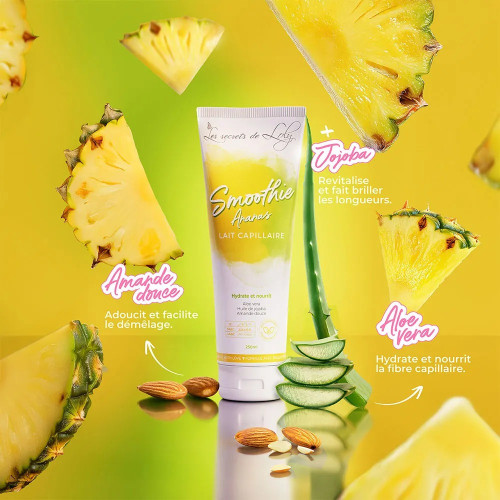 Smoothie Ananas : Soin Nourrissant pour Boucles & Frisés, 99% Naturel