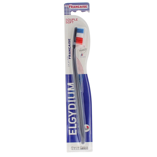 Brosse à dents Elgydium souple - Made in France, gencives sensibles