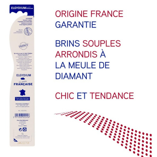 Brosse à dents Elgydium souple - Made in France, gencives sensibles