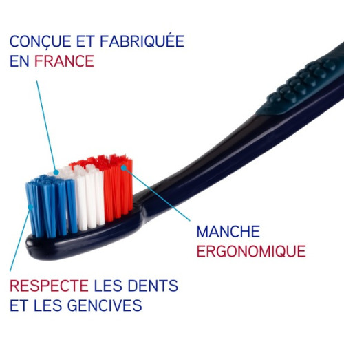 Brosse à dents Elgydium souple - Made in France, gencives sensibles