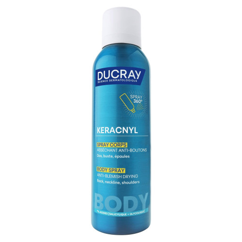 Ducray Keracnyl Spray Corps : Anti-Boutons Asséchant en 2 Jours