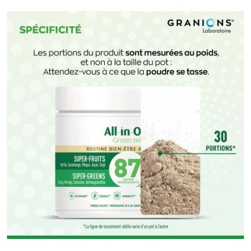 Granions Green Mix 87 - Énergie & Longévité - 146g
